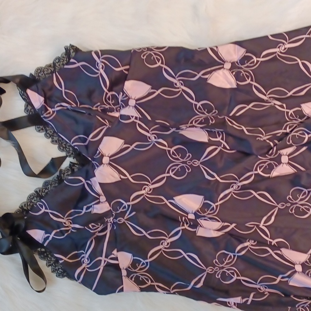 NWT DOLLSKILL 2x Widow black/pink black ribbon straps mini dress